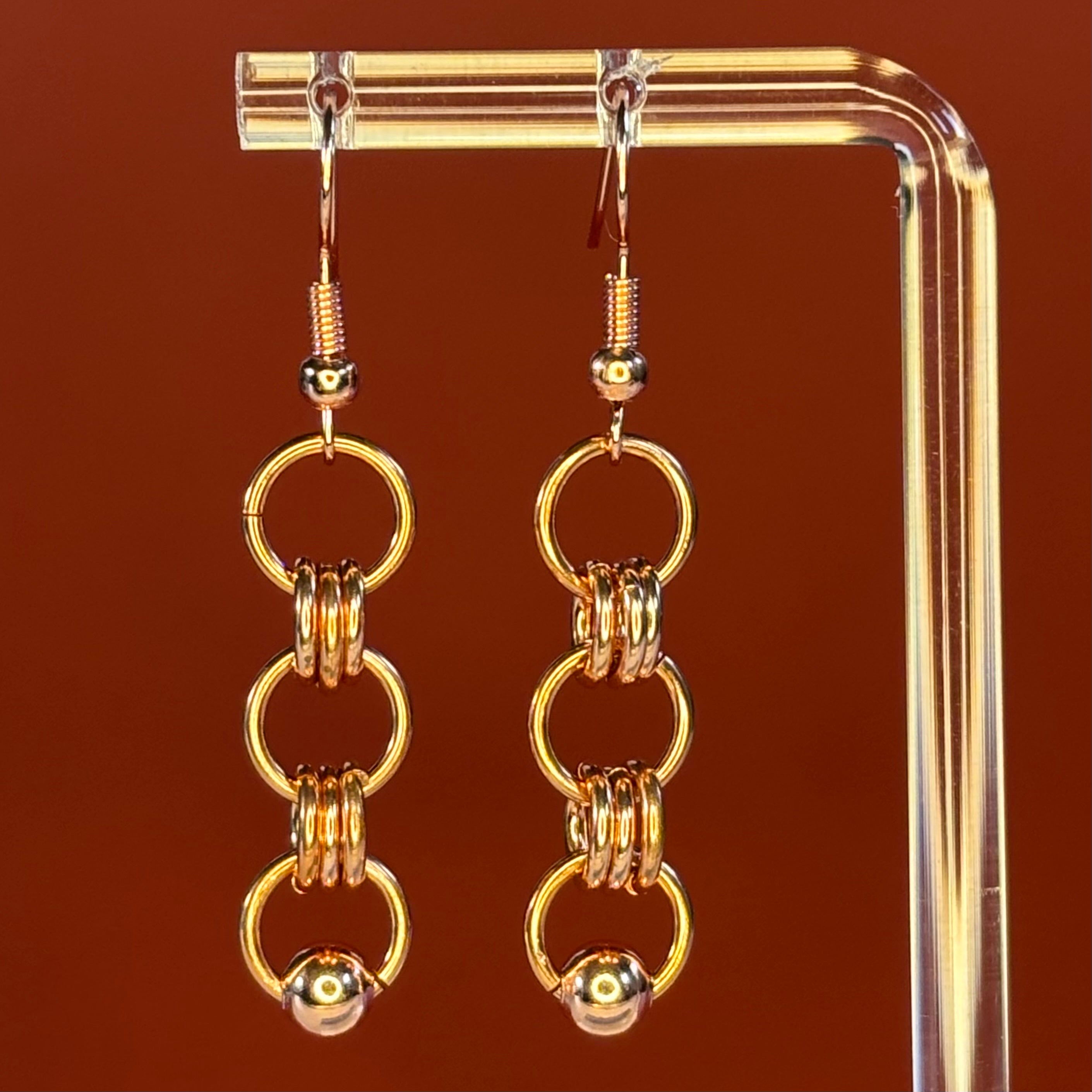 Copper Piercing Dangles