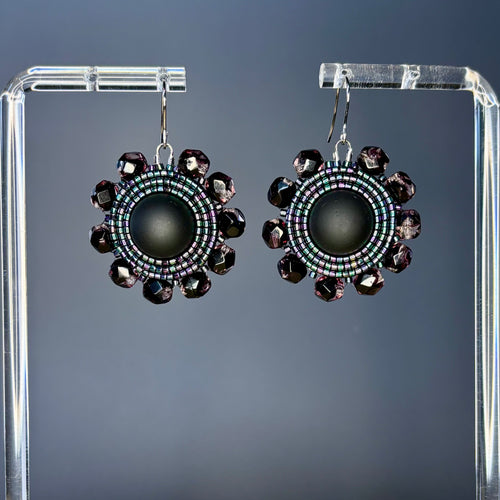 Abalone Sheen Beaded Rounds