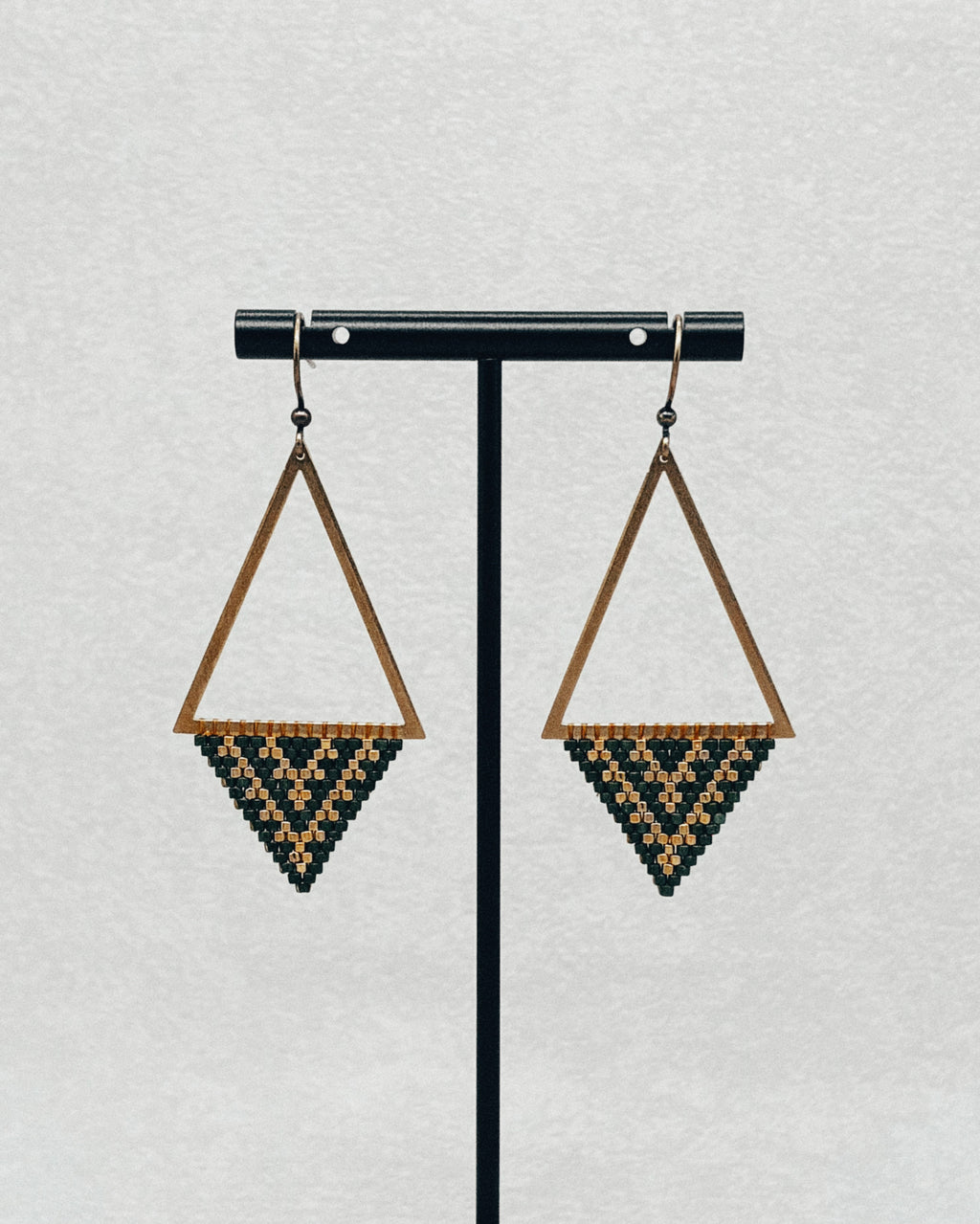 Bronze Triangle Dangles - Fog Woman Designs