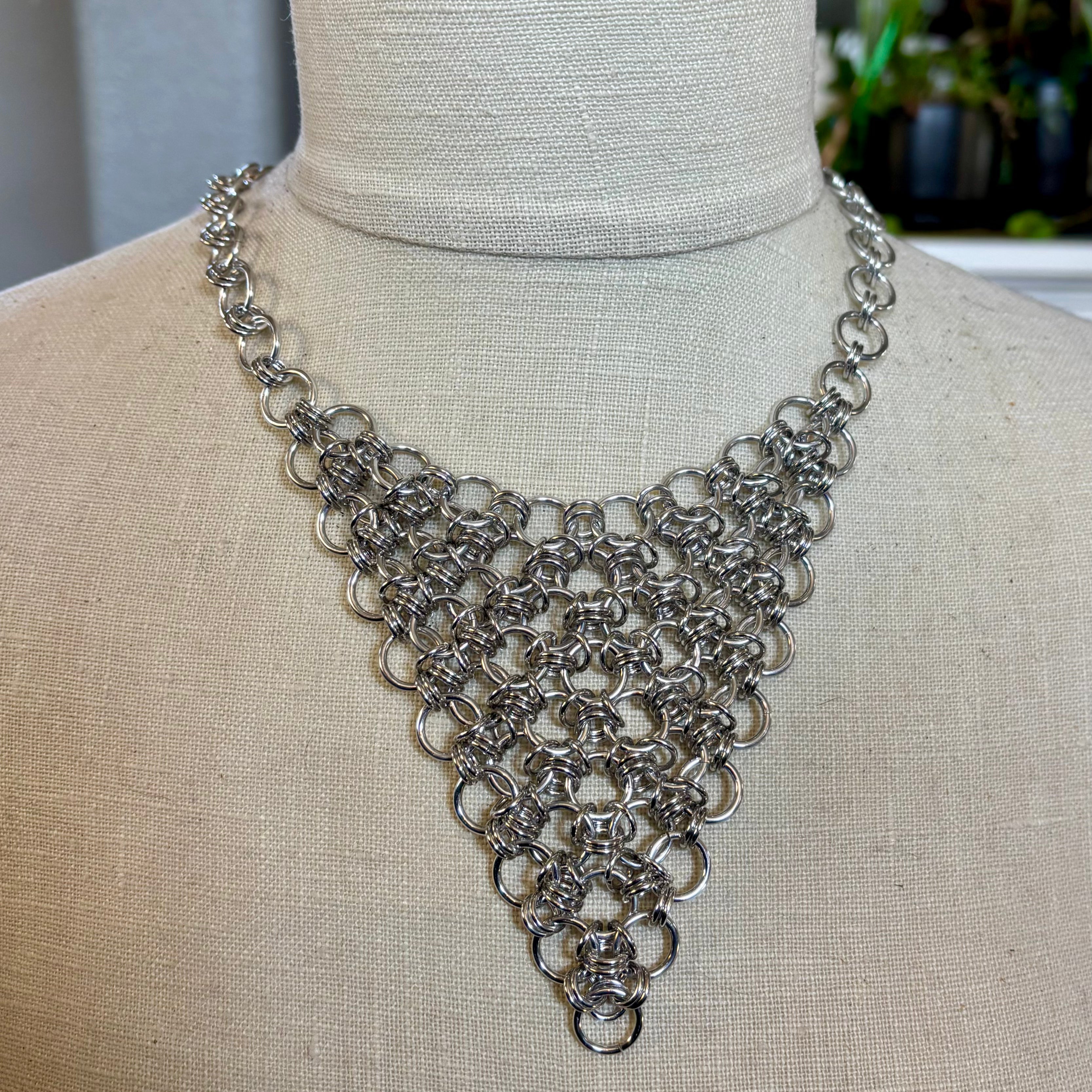 Chainmail Triangle Necklace