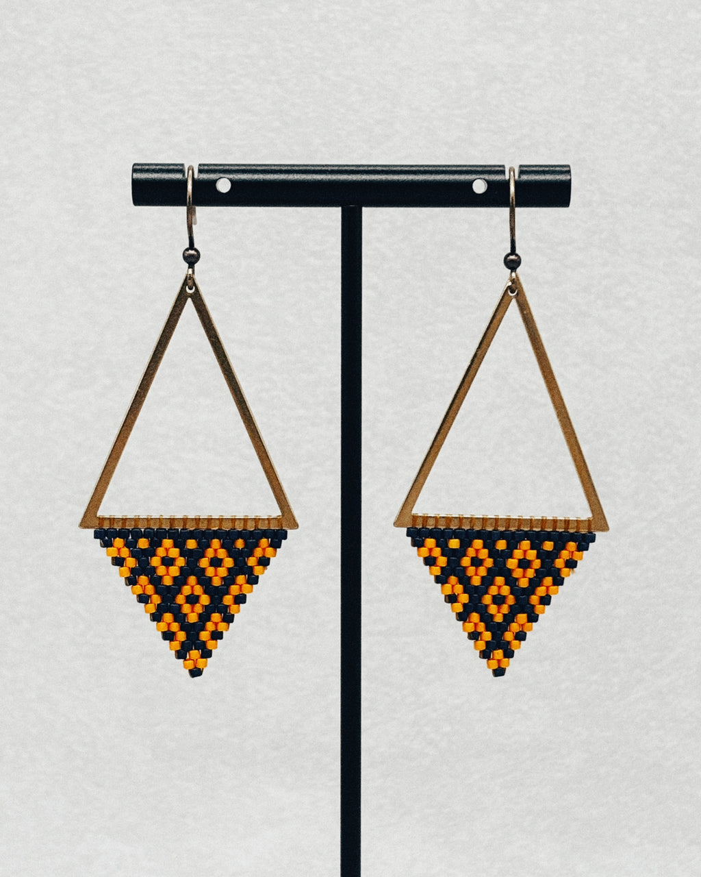 Bronze Triangle Dangles - Fog Woman Designs