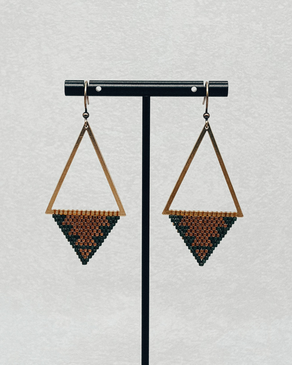 Bronze Triangle Dangles - Fog Woman Designs