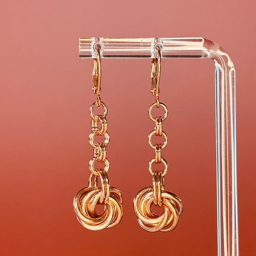 Copper Lever Back Reinforced Swirls