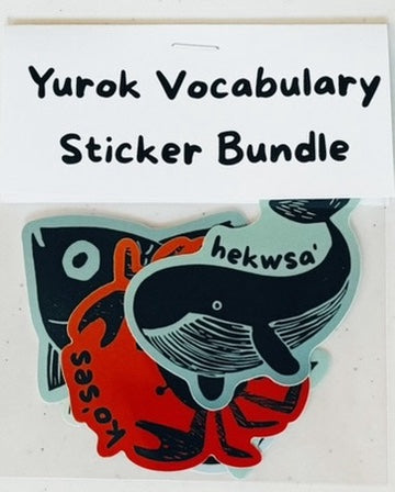 Sea Creature Yurok Vocabulary Sticker Bundle