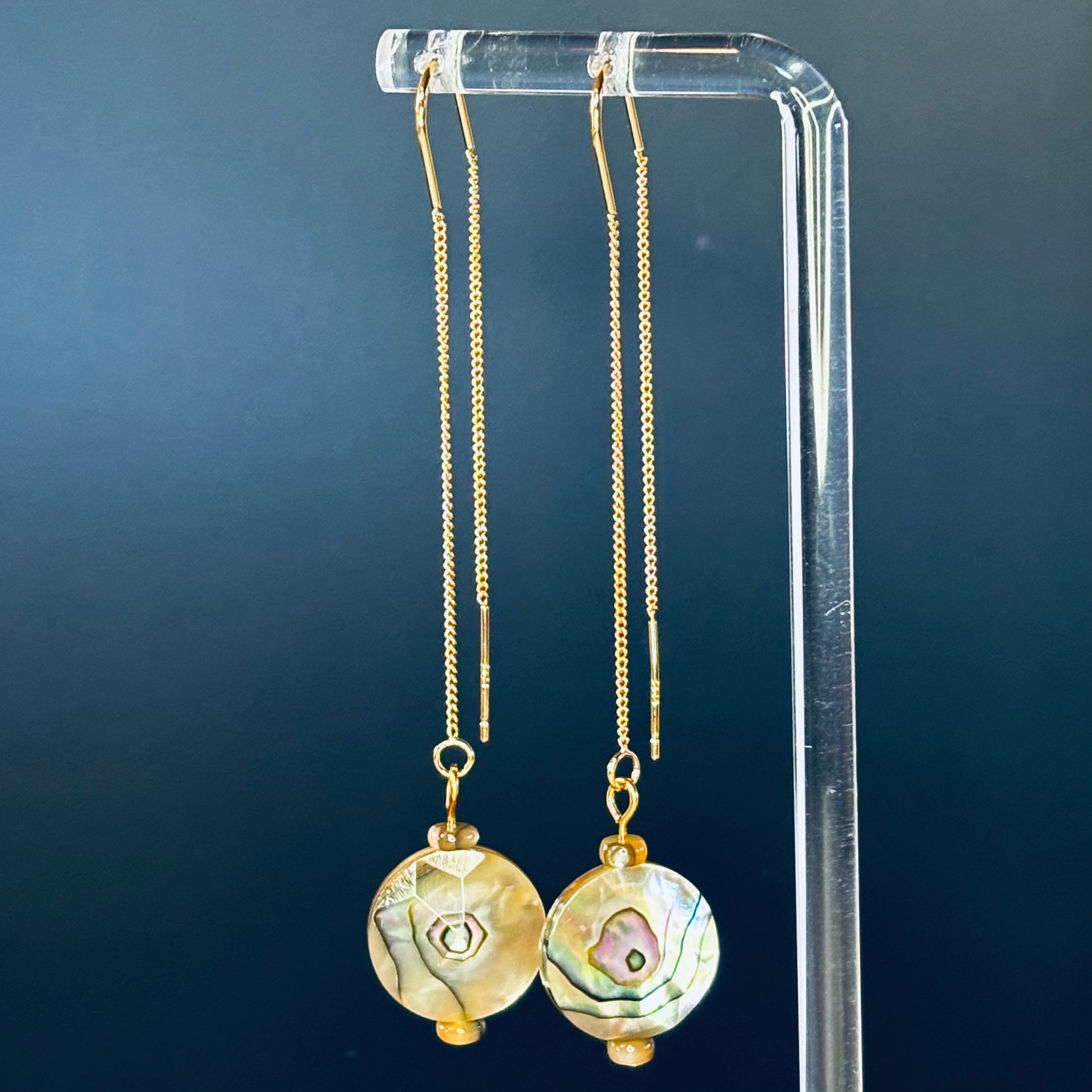 Faceted Abalone Drops