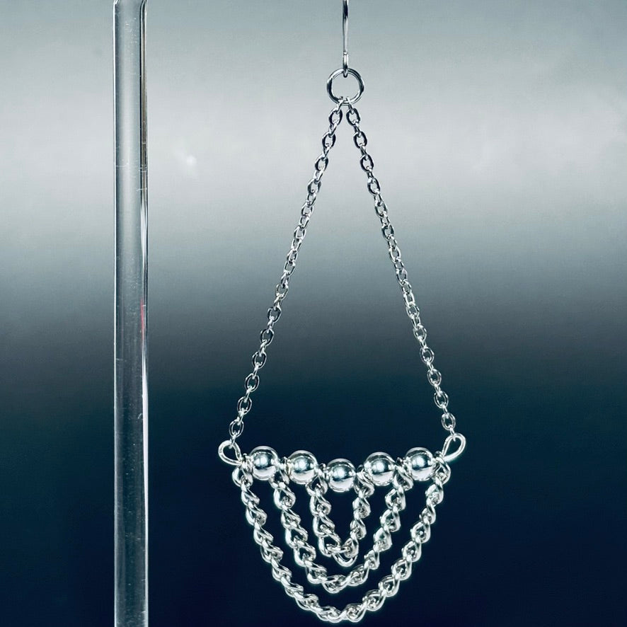 Steel Silver Chain Drops