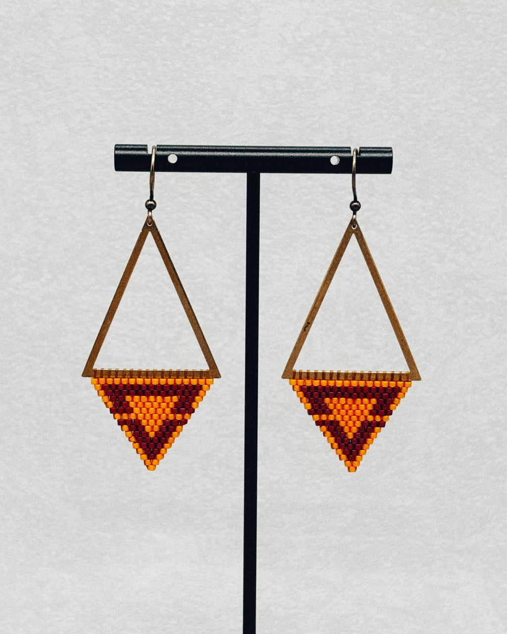 Bronze Triangle Dangles - Fog Woman Designs