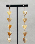 Long Mother of Pearl Triangle Dangles