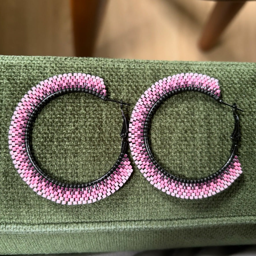 Purple Ombre Hoops