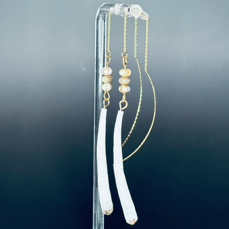 Dentalium and Mother of Pearl Drops