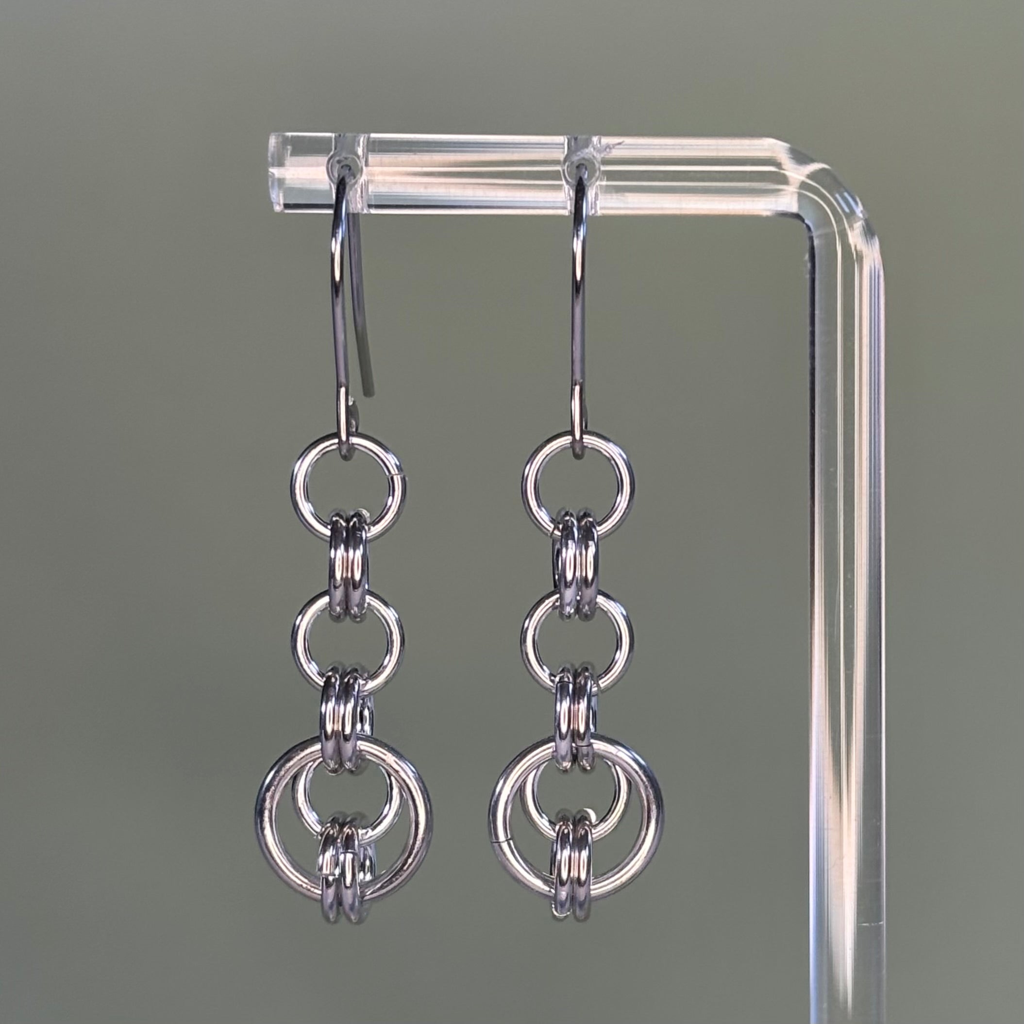Chainmail Double Hoops