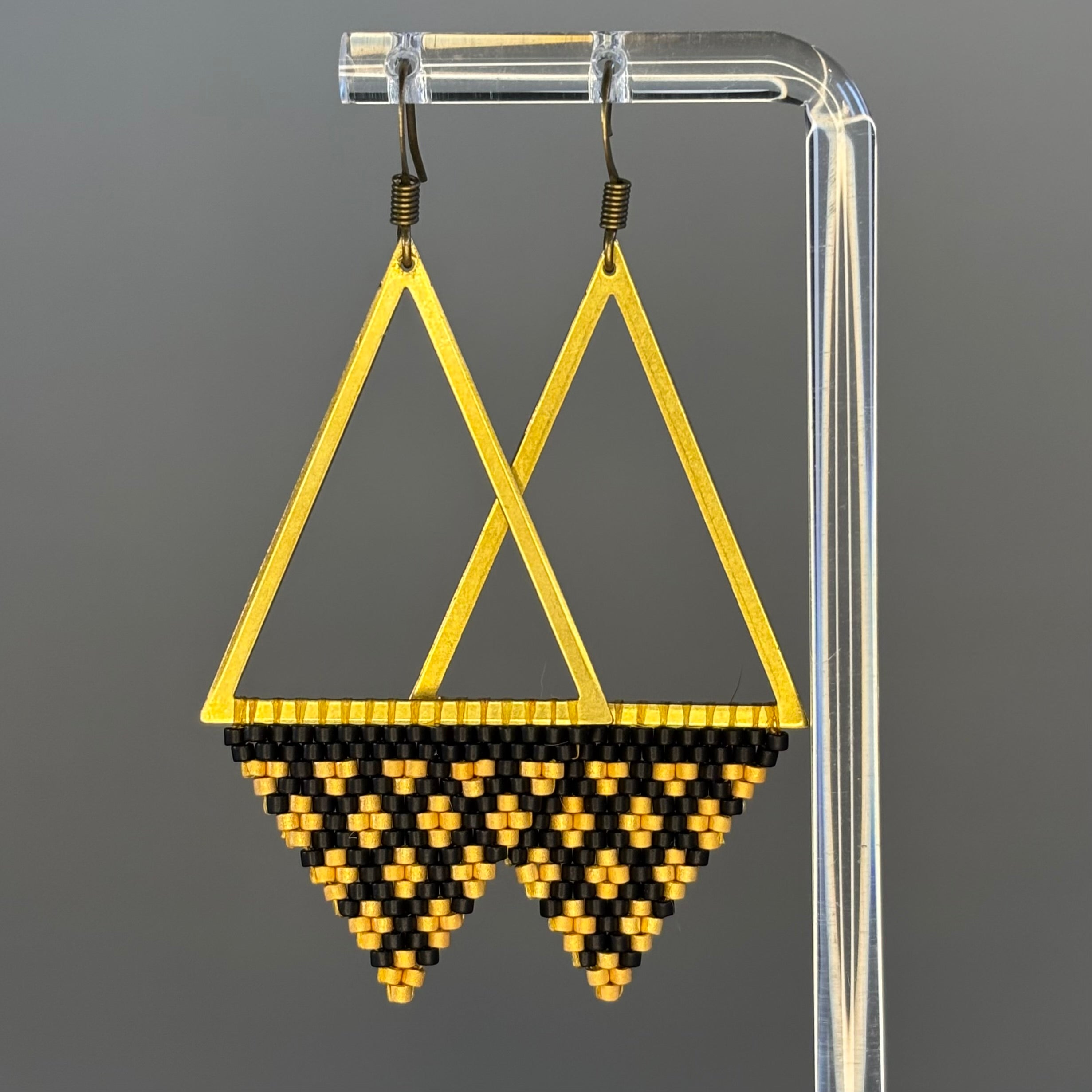 Lace Bronze Triangles